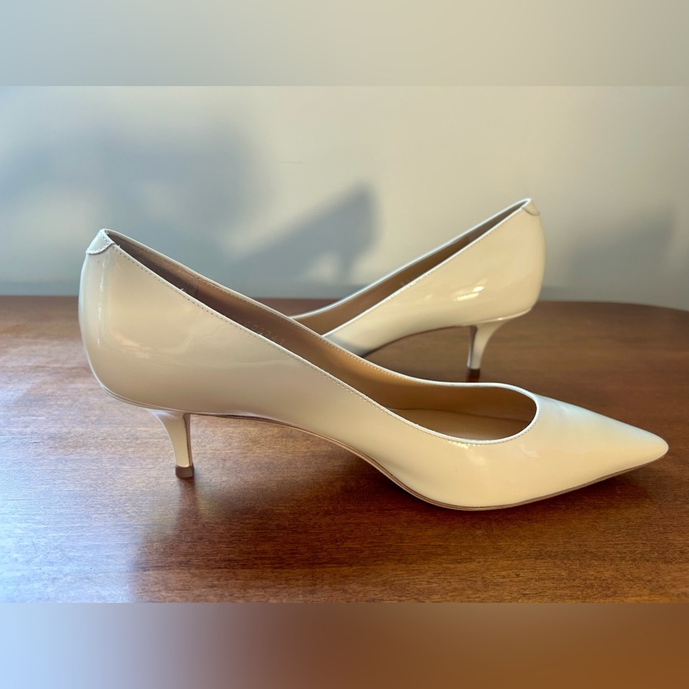 Giuseppe Zanotti Women’s Ivory Patent Leather Pointed Heels Size41/US10-NWOB - Picture 13 of 16
